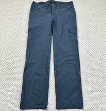 Kuhl Pants Women 14 Reg Dark Gray Freeflex Roll Up Straight Performance Cargo
