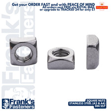 SQUARE NUT ? A2 & A4 STAINLESS STEEL ? DIN 557