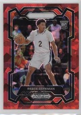 2024 Panini Prizm Draft Picks Red Ice Prizm Reece Beekman #83 Rookie RC
