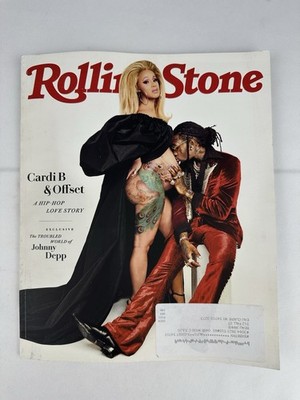 Rolling Stone Magazine July 2018 Issue 1317 Cardi B & Offset Johnny Depp