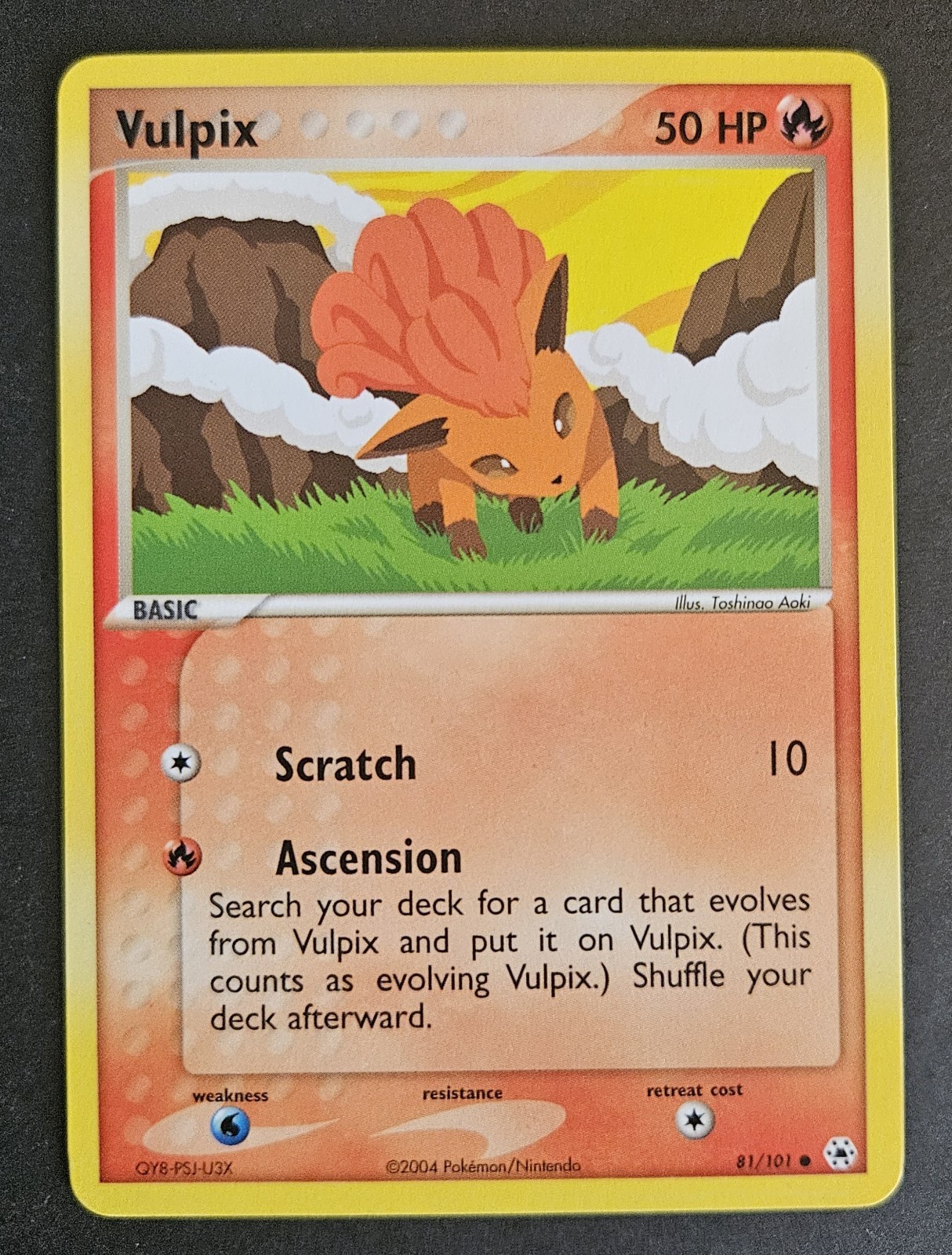Vulpix 81/101 2004 EX Hidden Legends Pokemon Card Nintendo Non Holo Common LP