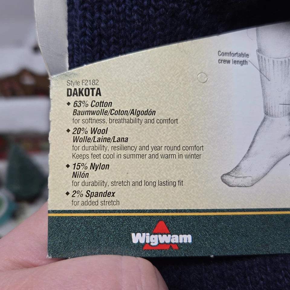 De Colección Wigwam Pesado Lana Exterior Senderismo Calcetín Dakota W 6-10 M 5-9 Años 70 80 X2 Foto 3 de 4