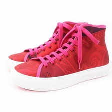 Pristine Salvatore Ferragamo High cut sneakers MAFALDA 1   Red pink fabric Women