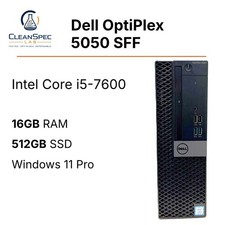 Dell OptiPlex 5050 SFF i5-7600 16GB RAM 512GB NVMe SSD Windows 11 Pro