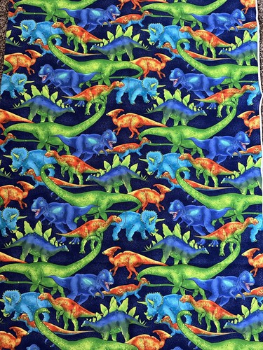 TIMELESS TREASURES FABRIC 1 1/2 YARD DINOSAURS BRIGHT COLORFUL | eBay