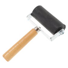 Ink Roller Rubber with Wooden Handle for Stamping Printing Tools
