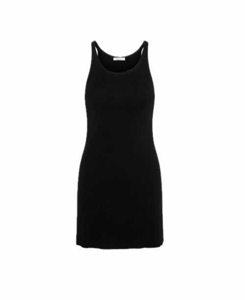 Ragdoll LA Los Angeles Women’s Black Ribbed Sleeveless Dress Size Medium NWT