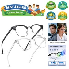 Blue Light Blocking Glasses,Computer/Gaming/Screen Glasses for Women or Men  A...