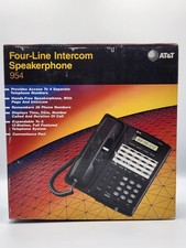 AT T 954 Four-Line Intercom Speakerphone Black Corded Telephone New In Box A3