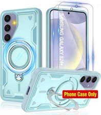Case for Samsung Galaxy S24 Plus, Magsafe, 360 Kickstand, Shockproof, Light Blu