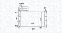 MotorküHler WasserküHler Magneti Marelli 350213154400 FüR Fiat Tipo Tempra 160