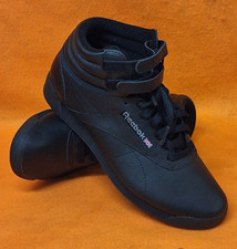 Reebok Womens Freestyle Hi Sneaker Trainers Black Size UK 5 USA 7.5 EUR 38