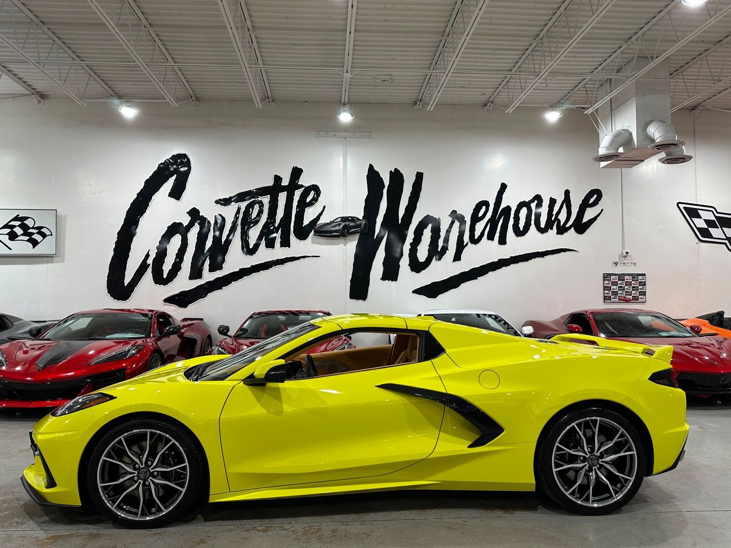 2023 [GD0] Accelerate Yellow Metallic Chevrolet Corvette   | C8 Corvette Photo 2