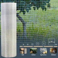 Chicken Wire Mesh Roll, 1 M X 25 M, 25Mm Holes, 0.9Mm, Aviary Fence Wire Netting