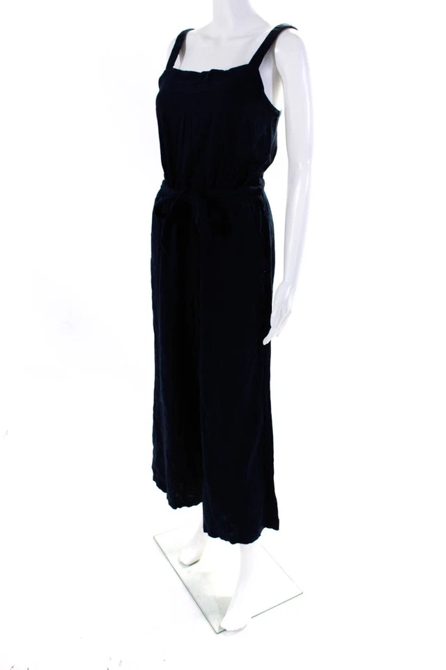 Splendid Womens Square Neck Sleeveless Wide Leg One Piece Jumpsuit Blue Size S - Image 2 of 4