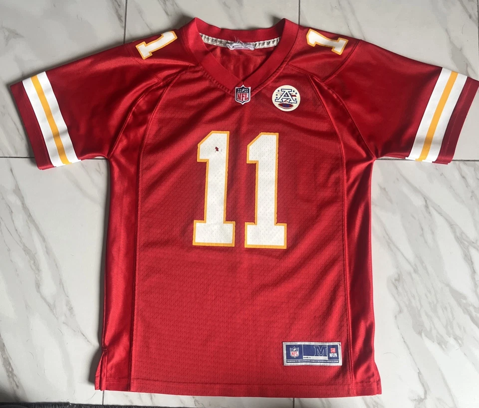 Camiseta NFL Pro Line Alex Smith #11 Kansas City Chiefs Juvenil M Roja Estilo Elite Foto 2 de 4