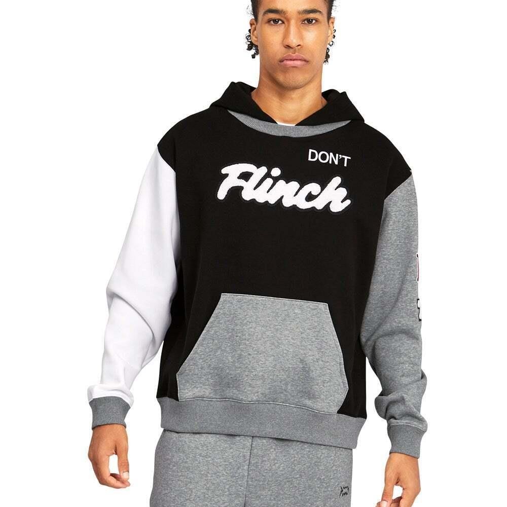 Puma Mens XL Hoodie Sweatshirt Pullover Enhanced Long Sleeve Black Gray $90 NEW