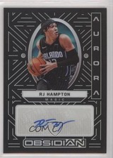 2021-22 Panini Obsidian Aurora Auto 139/149 RJ Hampton #AUR-RJH Auto 0ex8