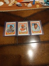 1973 Kelloggs Pro Super Stars (3 card lot) Rod Carew, Tony Oliva & Lou Brock