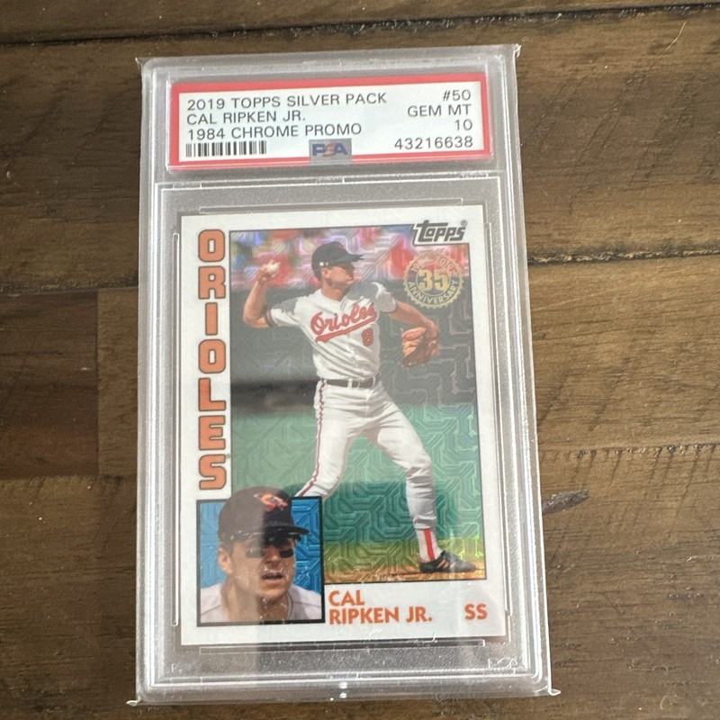 Topps 2019 Silver Pack 1984 Chrome Promo Cal Ripken Jr #50 PSA 10 Orioles