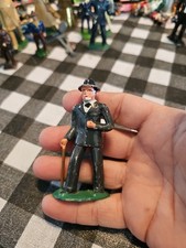 Vintage Manoil Barclay 619 Lead Toy Figure Dapper Man w/ Cane  USA