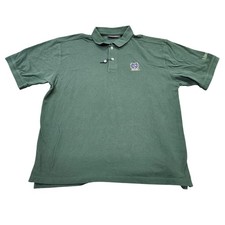 Notre Dame Fighting Irish Golf Polo Shirt Mens XL Green NCAA Ashworth Pique