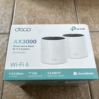 TP-Link Deco X55 AX3000 Wi-Fi 6 Mesh Router System 2-Pack, 3 LAN Ports