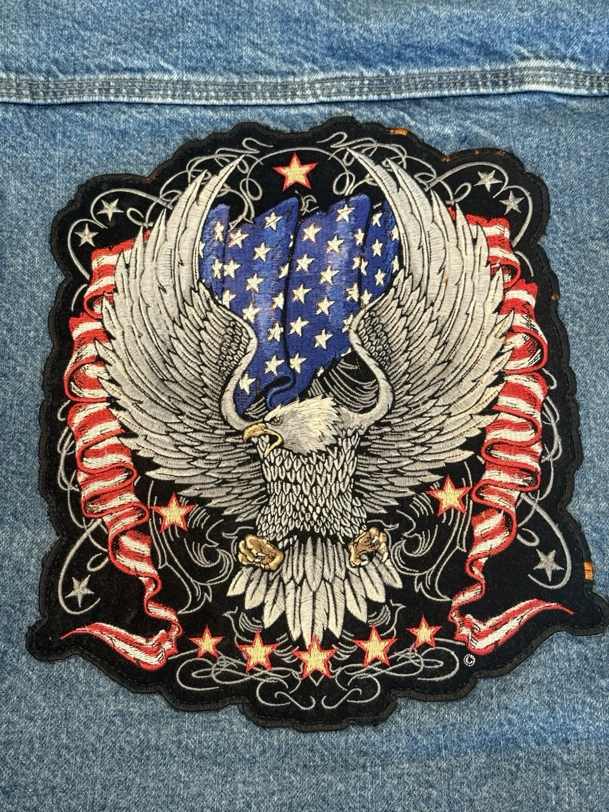 VINTAGE CARHARTT J11DST USA DENIM JACKET XL BLANKET LINED SCREAMING EAGLE π₯ - product detail image 1