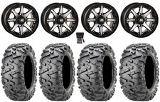 High Lifter HL10 12" Wheels Mh 26" BigHorn 2.0 Tires Honda Foreman Rancher SRA