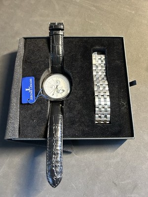 Jerome Lemars Chagall Men's Quartz Watch 45mm JL5558B With Extra Leather Band