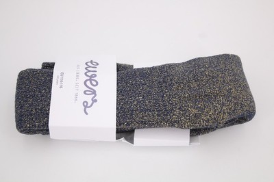 Ewers Strumpfhose Maillot olivgrün-blau m. gold. Glitzerfaden, 901040, 110-116