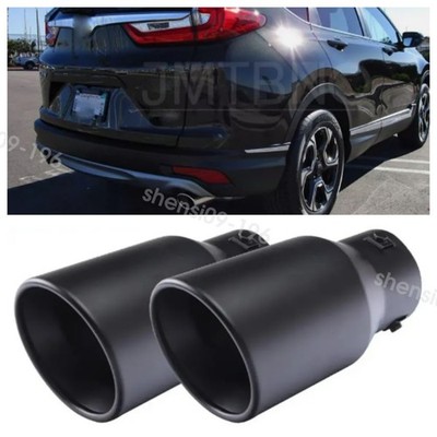 2X Car Exhaust Pipe Tip Rear Tail Throat Muffler Tailpipe For Honda CR-V
