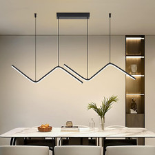 Dimmable LED Linear Pendant Light for Dining Room  Kitchen Island, 47.2IN