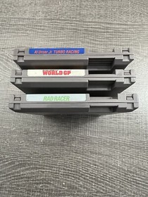 NES Game Lot: Michael Andretti's World GP, Rad Racer, Al Unser Jr. Turbo Racing
