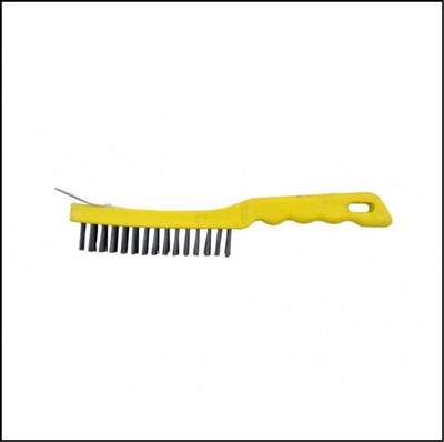 31573 Draper 290mm 4 Row Wire Scratch Brush with Scraper
