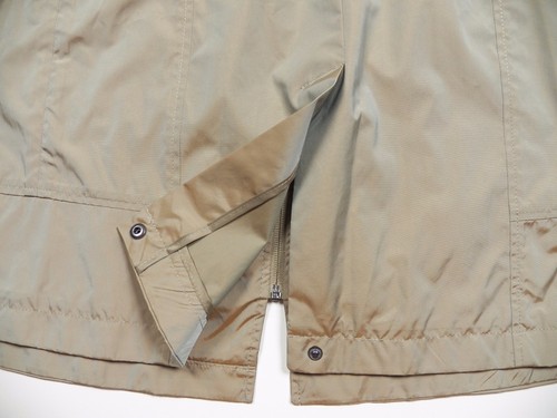 COLE HAAN NEW YORK NWT WOMENS XL RAIN JACKET TRENCH COAT BEIGE GOLD SHEEN LUXURY - Picture 8 of 9