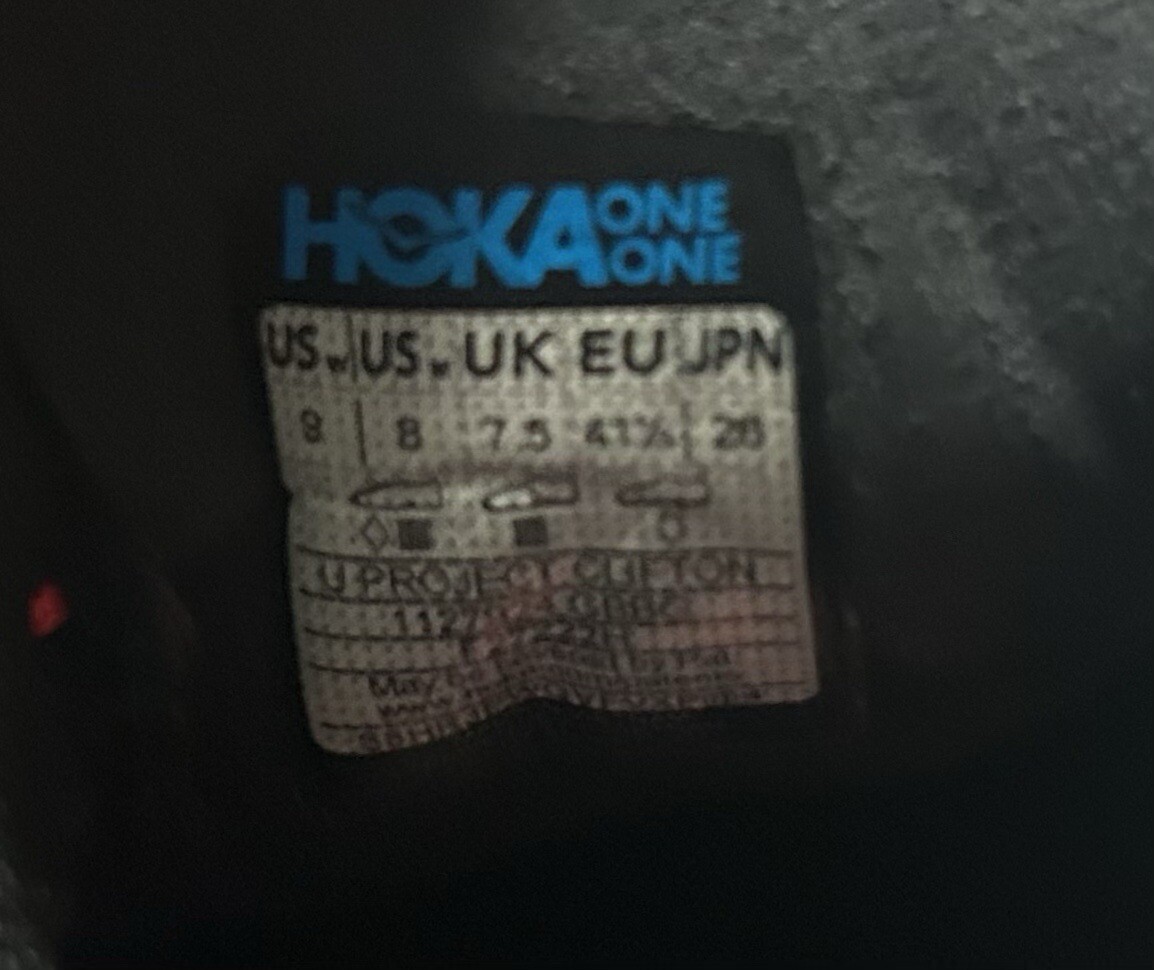 Hoka One One Mens U Project Clifton Shoes 1127924-GBBG Men's Size 8/ Women's 9 image 5