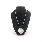 Attitudes by Renee 925 Sterling Silver Carved Mother Of Pearl Enhancer Necklace