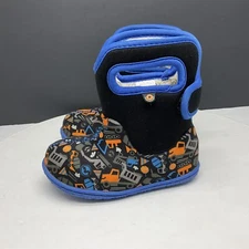Bogs Construction Boots Kids 7 Toddler Waterproof Insulated Winter Booties