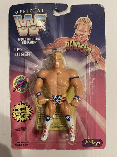 WWF BEND-EMS LEX LUGER SEALED MOC 1994 WRESTLING F...