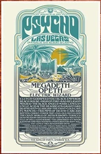 MEGADETH | OPETH | ELECTRIC WIZARD Psycho Las Vegas 2019 Ltd Ed Festival Poster!