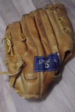 Vtg Spalding Baseball glove mitt TFM-100 Competition 42-3267 Top Grain Leath