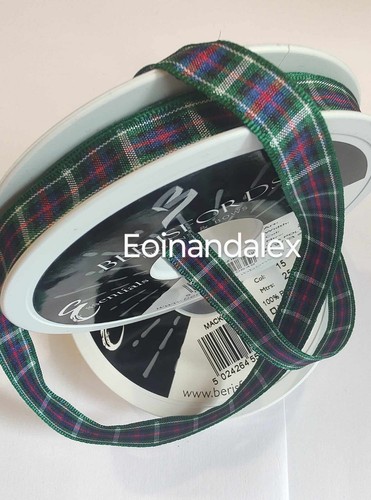 Tartan Ribbon Berisfords Scottish Approved 10mm, 16mm, 25mm 70mm Various Lengths - Picture 16 of 18