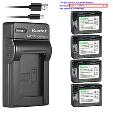 Kastar Battery Slim Charger for Samsung IA-BP105R  Samsung HMX-F90BP HMX-F90WP