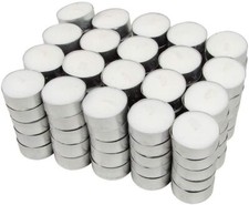 100 Teelichter Weiss Brenndauer 4 Stunden Par...