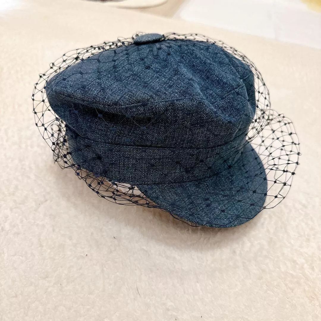 Casquette casquette en denim voile logo Arty Dior Christian 86Aty920G132 femme Japon !