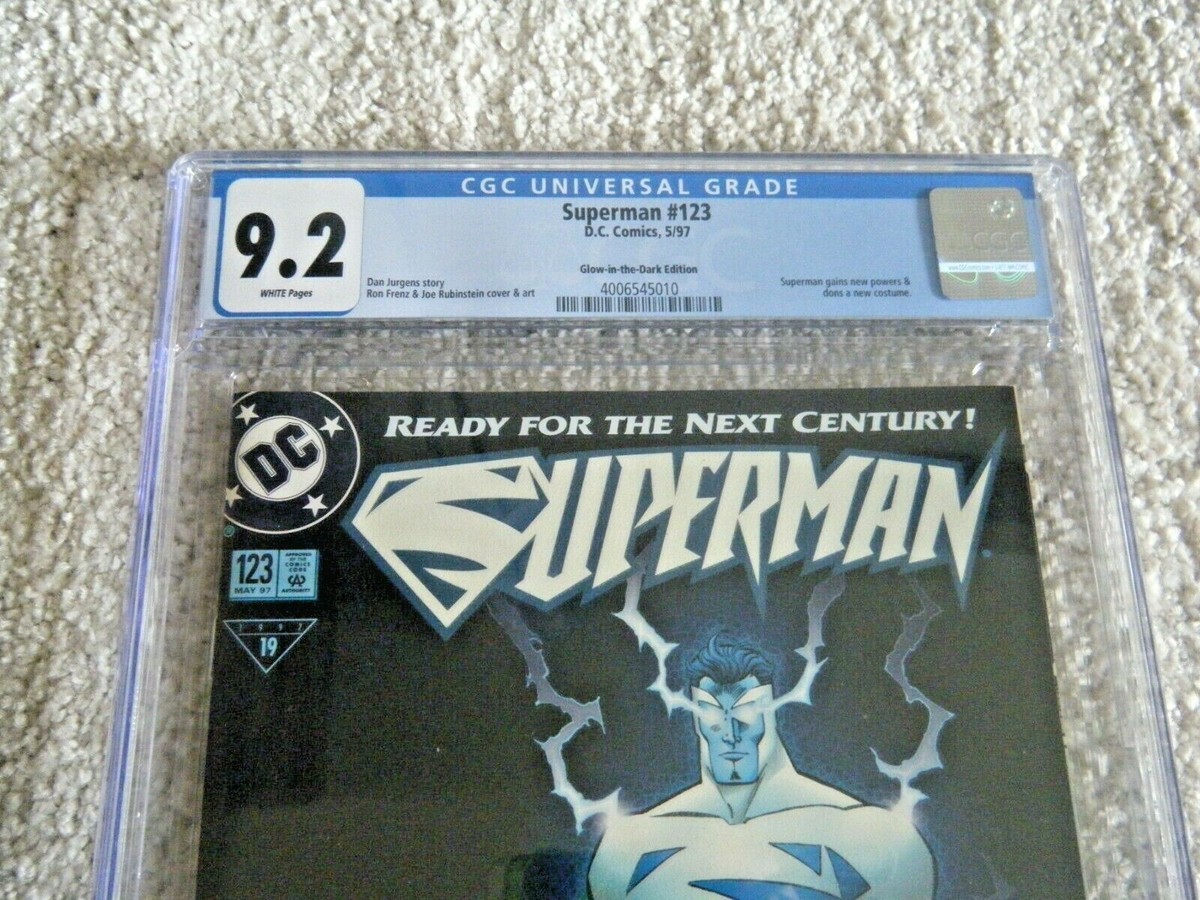 1997 DC COMICS SUPERMAN #123 VARIANT CGC 9.2 RON FRENZ JOE