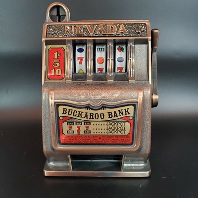 Vintage Nevada Buckaroo Slot Machine Coin Bank Works Gambling Casino | eBay