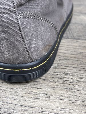 Dr Doc Martens Sneakers Mens Sz M8 L9 Gray Alfie Canvas High  display picture 3