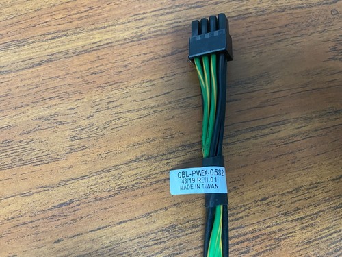 New Supermicro CBL-PWEX-0582 8 PCI-E PIN TWO PCI-E 6+2 PIN 12V GPU POWER CABLE - Picture 2 of 2